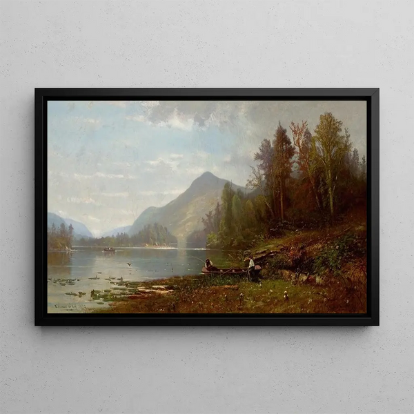 Lake Placid, New York - Edward B. Gay — framed artwork on a wall