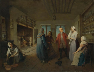 La réception dans la cuisine de la nouvelle de la mort de maître Bobby Shandy - Edward Bird — artwork view