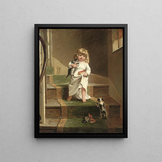 The Early Riser - Edward Charles Barnes — framed artwork on a wall
