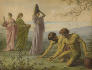 Les Israélites ramassant la manne - Edward Clifford — artwork view