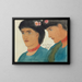 Mademoiselle Eva Parker Kilauea, Hawaiian Islands - Edward Clifford — framed artwork on a wall