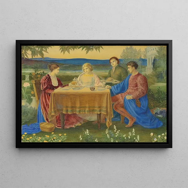 Certains ont accueilli des anges sans le savoir - Edward Clifford — framed artwork on a wall