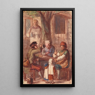Reproduction of the painting Les cordonniers et ferblantiers sont les meilleurs buveurs de bière - Edward Dalziel