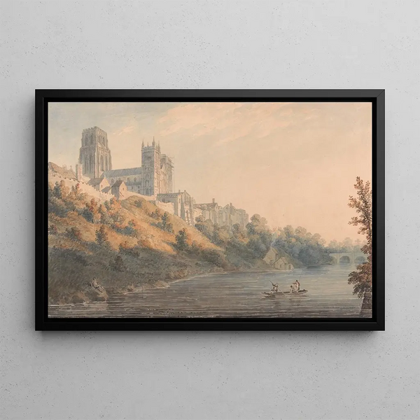 Durham Cathedral - Edward Dayes — framed artwork on a wall
