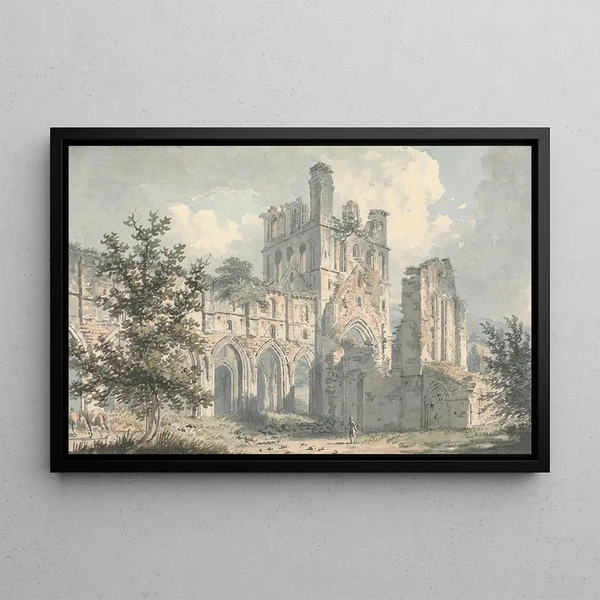 Abbey of Llanthony, Monmouthshire - Edward Dayes — framed artwork on a wall