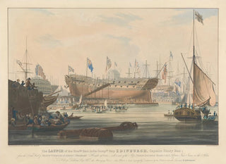Launch of the Blackwall in Edinburgh, November 9, 1825 - Edward Duncan — artwork view
