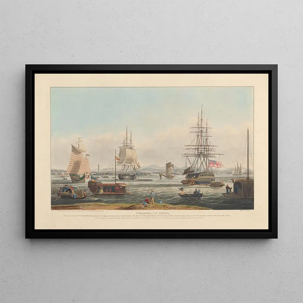 Whampoa in China - Edward Duncan — framed artwork on a wall