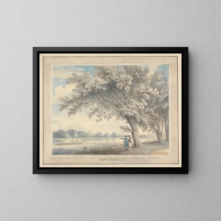 Hayloft - Edward Edwards — framed artwork on a wall