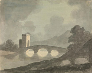 Bridge and Tower - Edward Francis Burney — artwork view