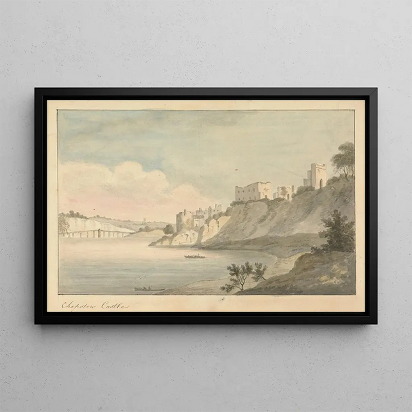 Château de Chepstow - Edward Francis Burney — framed artwork on a wall