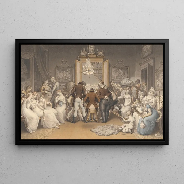 The Triumph of Music - Edward Francis Burney — framed artwork on a wall