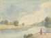Woman fishing - Edward Francis Burney — artwork view