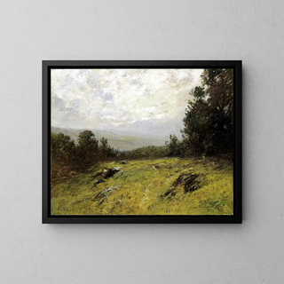 Hill Slope - Edward Gay — framed artwork on a wall