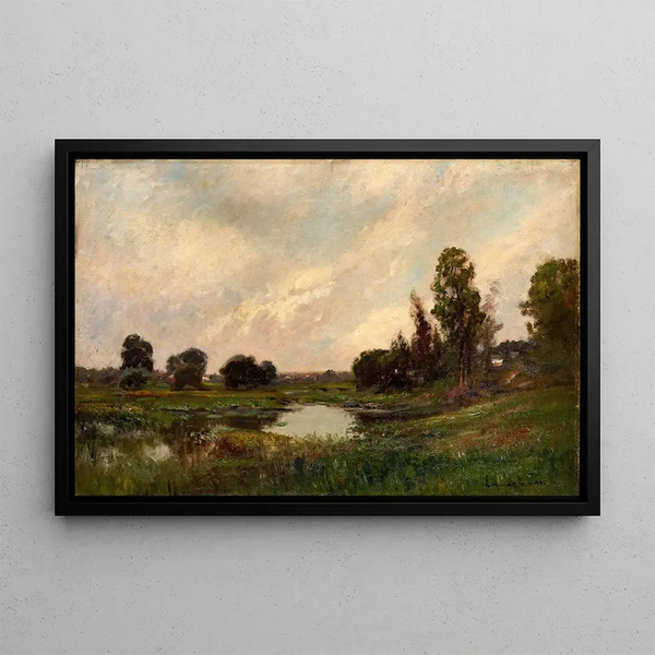 La Rivière, Sound Beach, Connecticut - Edward Gay — framed artwork on a wall