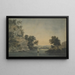 Roche de Quatford, rivière Severn, Shropshire - Edward Goodwin — framed artwork on a wall