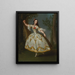 Portrait painting of Mademoiselle Violette, later Mrs. David Garrick - Edward Haytley — framed artwork on a wall
