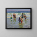 Bathers - Edward Henry Potthast — framed artwork on a wall