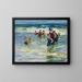 Beach Scene - Edward Henry Potthast — framed artwork on a wall