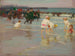 Beach scene or Sunday at the beach - Edward Henry Potthast — artwork view