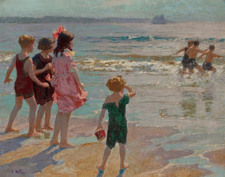 Children by the Sea - Edward Henry Potthast — artwork view