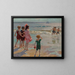 Children by the Sea - Edward Henry Potthast — framed artwork on a wall