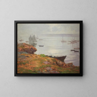 Landscape - Edward Henry Potthast — framed artwork on a wall