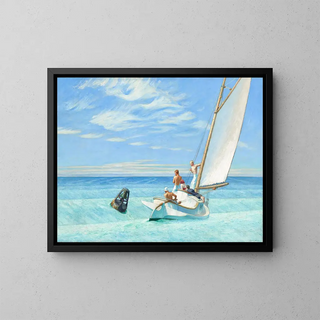 Vague de fond - Edward Hopper — framed artwork on a wall