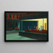 Night Owls - Edward Hopper — framed artwork on a wall