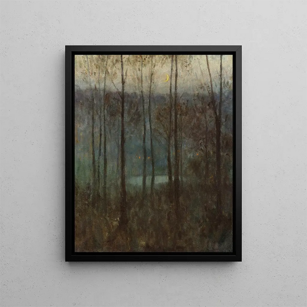 Night Trees Painting - Edward Jean Steichen — framed artwork on a wall