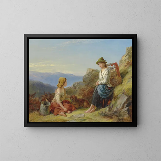 A Afternoon Rest - Edward John Cobbett — framed artwork on a wall