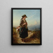 The Crofter's Daughter - Edward John Cobbett — framed artwork on a wall
