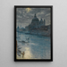 Scene by Moonlight in Venice - Edward John Poynter — framed artwork on a wall