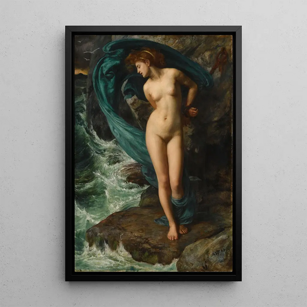 Andromeda - Edward John Poynter — framed artwork on a wall