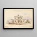 Conception for an Athenian villa, elevation of the façade - Edward Jones — framed artwork on a wall