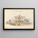 Conception pour une villa athénienne Élévation latérale - Edward Jones — framed artwork on a wall