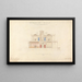 Conception for an Athenian villa cross section - Edward Jones — framed artwork on a wall