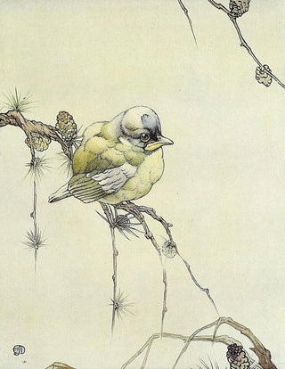 The Blue Tit - Edward Julius Detmold — artwork view
