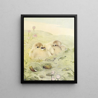 Le Labbe - Edward Julius Detmold — framed artwork on a wall