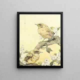 The Yellow Hammer - Edward Julius Detmold — framed artwork on a wall