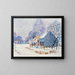 Winter Brown County Farm - Edward K Williams — framed artwork on a wall
