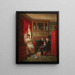 At the Fireplace Corner - Edward Lamson Henry — framed artwork on a wall