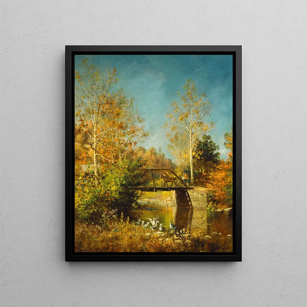 Going to Town - Edward Lamson Henry — framed artwork on a wall