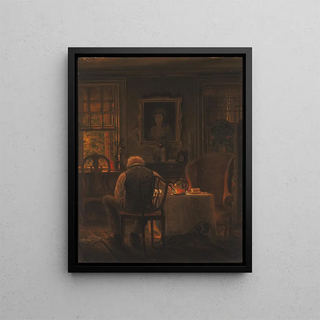 The Widower - Edward Lamson Henry — framed artwork on a wall