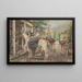 Waiting - Edward Lamson Henry — framed artwork on a wall