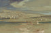 View of the city of Hebron with camels and characters in the foreground - Edward Lear — artwork view