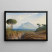 Mont Soratte near Rome - Edward Lear — framed artwork on a wall