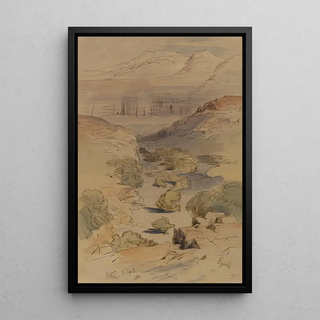 Petra - Edward Lear — framed artwork on a wall