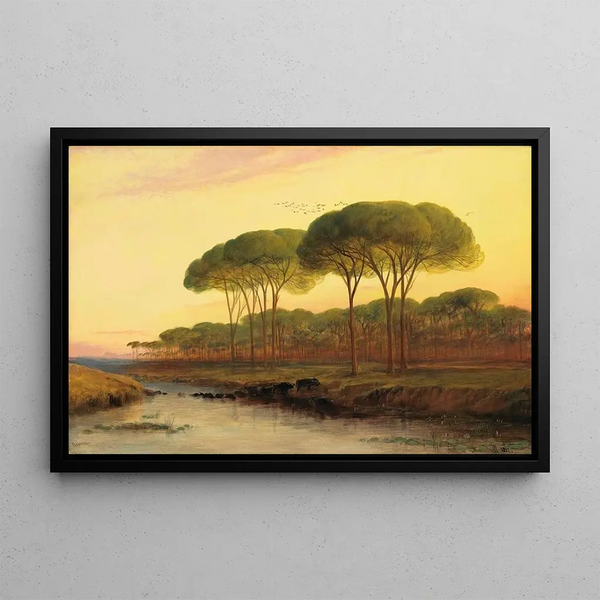 Ravenne Painting - Edward Lear — framed artwork on a wall