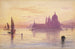 Santa Maria della Salute, Venice at sunset - Edward Lear — artwork view