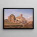 Temple of Venus and Rome Rome - Edward Lear — framed artwork on a wall